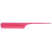 Ys Park 111 Super Tint Rat Tail Comb [Thick] - Pink