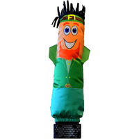 Lookourway Mini Air Dancers Inflatable Tube Man Set Desktop Size  St. Patrick's Day Leprechaun