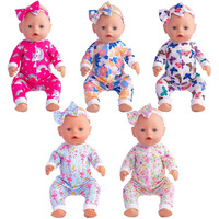 Sweet Dolly 5 Sets Baby Doll Accessories Baby Doll Clothes And Headbands For 15 Inch Doll To 18 Inch Doll  10 Pcs In Total Doll Clothes And Accessories