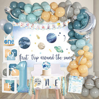 Yshmfeux First Trip Around The Sun Birthday Decorations Party Supplies  Space Theme 1St Birthday Party Decor  1St Birthday Boy Decorations  Baby Boy 1St Birthday Decor