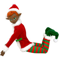 The Original Elf Christmas Dolls  12"" Christmas Elf Doll  Toy Elf For Kids Or D?Cor  Mini Toy Elf Dolls For Christmas  Christmas Elf Decorations  Poseable Little Elf Shelf Sitters With Dangling Legs