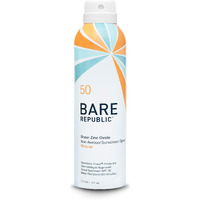 Bare Republic Mineral Sunscreen Spf 50 Sunblock Spray  Sheer And Non-Greasy Finish  Vanilla Coco Scent  6 Fl Oz