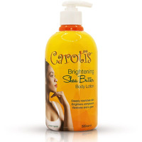 Carots  Skin Brightening Body Lotion - 17.6 Fl Oz / 500Ml - Helps To Remove Dark Spots  With Shea Butter  Arbutin Complex And Vitamin A