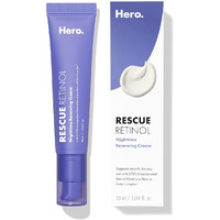 Hero Cosmetics Rescue Retinol Nighttime Renewing Cream - Helps With The Look Of Uneven Texture And Post-Blemish Marks - Gentle  Non-Drying Formula  Introduction Retinol - Safe For Sensitive Skin (30 Ml)