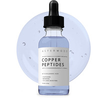 Asterwood Copper Peptides Serum For Face - Tightening  Repairing  Collagen Boosting - Copper Tripeptide-1 Ghk-Cu - Peptide Serum With Hyaluronic Acid - 1 Oz / 29 Ml