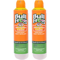 Bullfrog Mosquito Coast Sunscreen Spf50 + Insect Repellant 5.5Oz Continuous Spray  2Pk