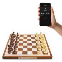 Chessnut Air Electronic Chess Set  A Magnificently Handcrafted Wooden Chess Board With Extra Queens Leds  Ai Adaptive Electronic Chess Set Game And App With Computer Chess Board