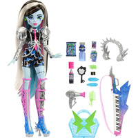Monster High Doll  Amped Up Frankie Stein Rockstar With Instrument & Performance-Themed Accessories Like Headphones