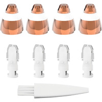 Eyebrow Hair Remover Replacement Heads For Finishing Touch Flawless Facial Hair Remover Painless Replacement Blades For Flawless Brows Hair Removal With Cleaning Brush As Seen On Tv(4 Count).