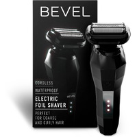 Bevel Electric Shaver For Men  Electric Foil Shaver  Wet And Dry Electric Razor  Waterproof  Fast Charging  Cordless Rechargeable  Black