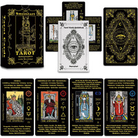 Smoostart Tarot Cards With Meanings  Tarot Cards Deck With Guidebook For Beginners  Keywords  Element  Planet  Zodiac  Chakra  Yes Or No  Musical Pitch  Numerology  Hebrew Alphabet
