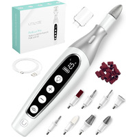 Pedilux Pro Professional Manicure Pedicure Kit  Cordless Electric Nail File Set  Nail Drill Machine  Toe Nail Dremel Tools  Filer  Buffer  Sander  Thick Toenail Grinder  Remove Cuticles & Callus