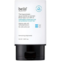 Belif Aqua Bomb Spf 45 Hydrating Niacinamide Sunscreen (1.69 Fl. Oz) - The True Cream Pa++++  Daily Broad Spectrum  No White Cast  Weightless & Invisible  Non-Greasy  Korean Skincare