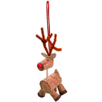 Fun Express Cork Reindeer Christmas Ornament Craft Kits - Makes 12 - Holiday Crafts For Kids