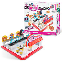 Mini Brands Foodie Series 2 Food Court Playset With 1 Exclusive Mini By Zuru - Includes Real Mini Fast Food Brands Collectibles  Food Court Playset For Role Play And Displaying Collection
