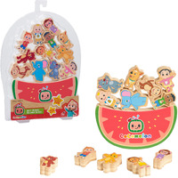 Just Play Cocomelon Best Friends Wooden Balance Blocks  Recycled Wood  Kids Toys For Ages 18 Month