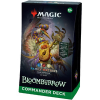 Magic: The Gathering Bloomburrow Commander Deck - Family Matters (100-Card Deck  2-Card Collector Booster Sample Pack + Accessories)