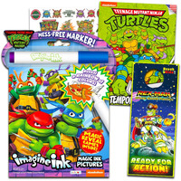 Tmnt Imagine Ink Activity And Coloring Book Bundle For Kids With 25 Ninja Turtle Tattoos And Party Favors
