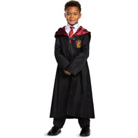 Disguise Harry Potter Robe  Official Hogwarts Wizarding World Costume Robes  Classic Kids Size Dress Up Accessory Black & Red  Large (10-12)