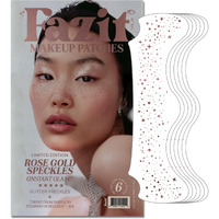 Fazit Makeup Patches - Rose Gold - Face Glitter Makeup Speckles - Glow Up Makeup Patches - Face Glitter Speckles Patches - Cute Glitter Makeup Accessories For Women - Cosmetic Glitter For Face