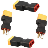 2 Pairs Xt60 Plug Male Female Connector To T Plug Male Female Connector Conversion Adapter