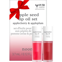 Nooni Appleseed Lip Oil Set - Applecherry & Appleplum | With Apple Seed Oil  Lip Oil Duo  Lip Stain  Long-Lasting  Plumping  Gift  Gift Sets  For Chapped And Flaky Lips