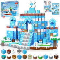 Magnetic Blocks - 100Pcs Magnetic Blocks Build Frozen Castle Magnet World - Magnetic Toys For Montessori Toddler Christmas Birthday Gifts - Stem Sensory Toys For 3 4 5 6 7 8 9 10 Year Old Girls