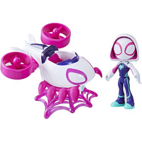Spidey And His Amazing Friends Marvel Ghost-Spider Copter Set  4-Inch Scale Action Figure With Vehicle And Accessory  Marvel Toys  Preschool Toys  Super Hero Toys