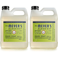 Mrs. Meyer's Clean Day Hand Soap Refill  Made With Essential Oils  Biodegradable Formula  Lemon Verbena  33 Fl. Oz - Pack Of 2