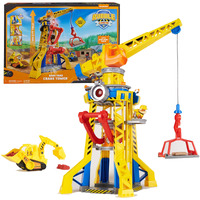 Rubble & Crew  Bark Yard Crane Tower Playset With Action Figure  Toy Bulldozer & Kinetic Build-It Play Sand  Paw Patrol Kids Toys For Boys & Girls 3+