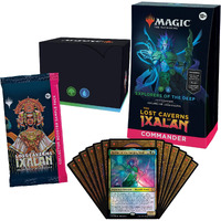 Magic: The Gathering The Lost Caverns Of Ixalan Commander Deck - Explorers Of The Deep (100-Card Deck  2-Card Collector Booster Sample Pack + Accessories)