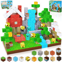 Magnetic Blocks-100Pcs Magnetic Building Blocks  Magnetic Tiles Kids Build World Magnets Cubes 2024 Upgraded Stem Game Toys  Christmas Birthday Gifts For Boys & Girls Ages 3+