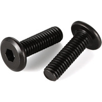 1/4-20 X 3/4"" Flat Head Socket Head Screw Furniture Bolts Countersunk Connector Screws  Stainless Steel 18-8 (304)  Black Oxide  Fully Threaded  25 Pcs