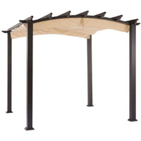 Garden Winds Replacement Canopy For The Hampton Bay Arched Pergola - Standard 350 - Stripe Canyon
