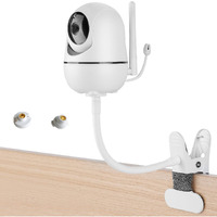 Flexible Baby Monitor Mount Compatible With Hellobaby Hb65/Hb6550/Hb6558/Hb66/Hb248 Anmeate Sm935E/Sm650 Baby Monitor Baby Camera Mount Baby Monitor Clip Mount Without Tools Or Wall Damage