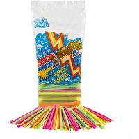 Neon Laser Straws  Straws Filled With Candy Powder  Bulk Candy Party Favor (120-Pack)