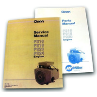 Lot Onan Engine 16 18 20 24 Hp Service Parts Shop Repair Overhaul Manual P216 P218 P220
