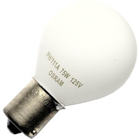 Sylvania 11624 - Ph/111A - Stage And Studio - Enlarger Lamp - S11 - 75 Watts - 120 Volt - Ba15S Base - 2900K