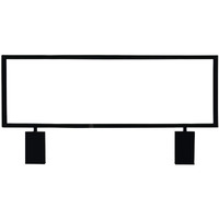 22"" X 7"" Horizontal Metal Grid Sign Holder  Black