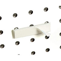 Adhesive Pegboard & Slatwall Mounting Adapter  Stick On Back Plate  Peg & Slat Item Mount  10 Pack