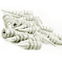 Wideskall Self Drilling Drywall Nylon Anchors Fit #8 - #10 Fastener Screws (Pack Of 60)