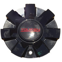 Touren Wheels Tr60(3260) Gloss Black Wheel Center Cap  Size 18/20  Red Logo