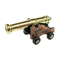 Miniature Naval Cannon W/ Brass Barrel