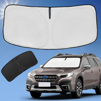 Sun Shade Sunshade For Subaru Outback Windshield Cover 4-Layer Front Window Shade Custom Fit 2020-2024 2025 Outback Suv Base Premium Limited Touring Sun Visor 240T Retractable Shade Car Accessories