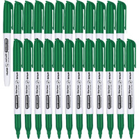 Sfaih Fine Tip Dry Erase Markers - 24 Pack Green Whiteboard Erasable Markers Bulk For Kids Adults  Ideal For Classroom School Office Home Use On White Board  Non-Toxic Easy Clean