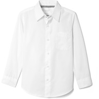 French Toast Boys Expandable Collar Dress With Long Sleeves (Standard & Husky) Button Down Shirt  White  16 Us