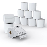 Mflabel 12 Rolls Of 450 Labels 4X6 Direct Thermal Shipping Labels For Zebra 2844 Zp-450 Zp-500 Zp-505