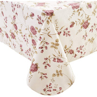 Heavy Duty Vinyl Tablecloth With Flannel Backing Waterproof Oil-Proof Plastic Table Cloth Stain-Resistant Wipeable Rectangle Or Square Table Cover For Indoor And Outdoor (Flowers  60X84 Inch)