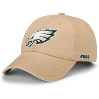 Foco Men's Philadelphia Eagles-Khaki Cap Nfl Logo Casual Hat  Team Color