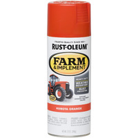 Rust-Oleum 280142 Farm & Implement Spray Paint  12 Oz  Kubota Orange  (Pack Of 1)